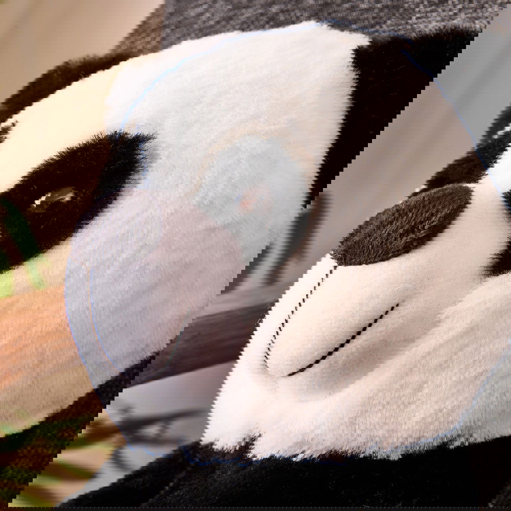  Evidea Soft Panda Figürlü Yastık - Siyah / Beyaz - 35 cm