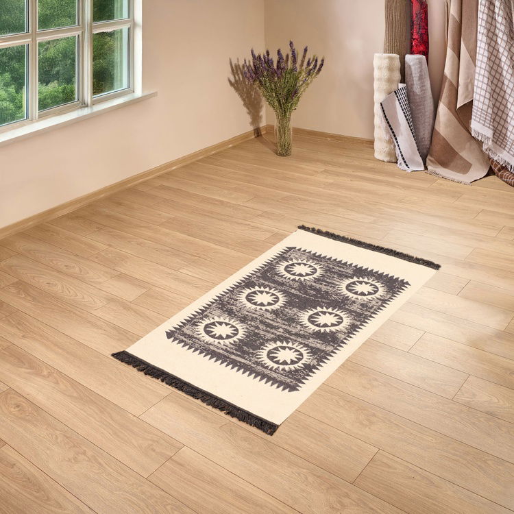  Evidea Soft Borgar Çift Taraflı Kilim - Krem - 80x150 cm