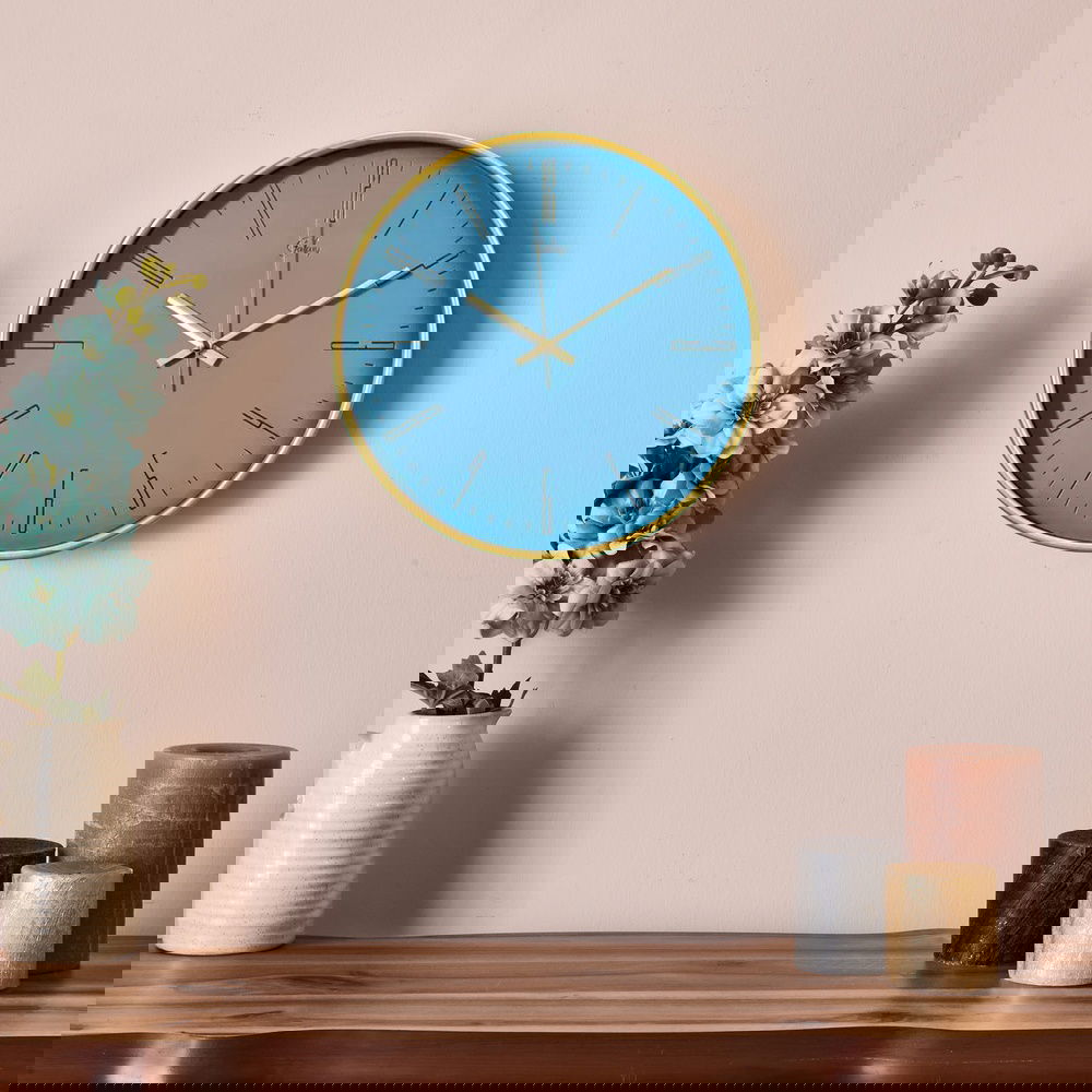  Galaxy Modern Klasik Duvar Saati - Gri - 30 cm