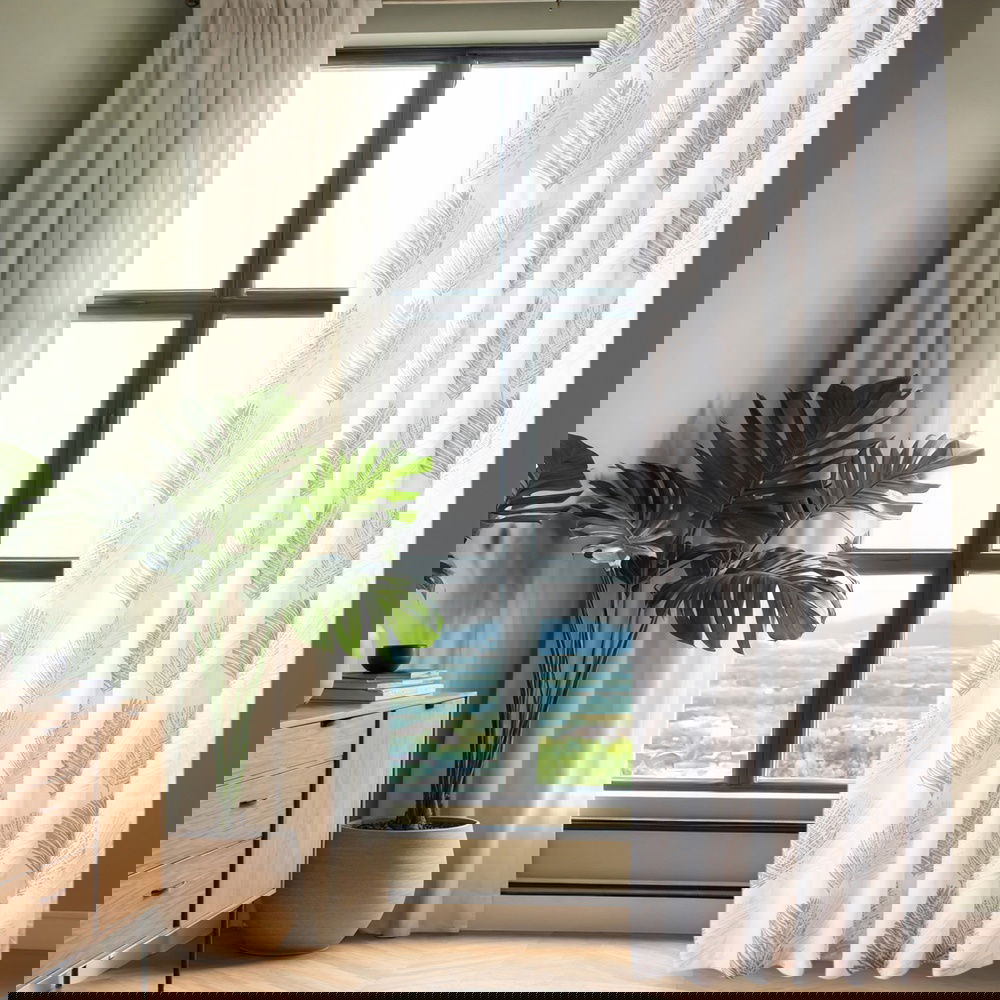  Nuvomon Yaprak Fon Perde - 140x270 cm