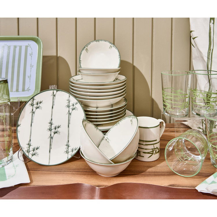  Evidea Kitchen Blad 24 Parça Yemek Takımı - Renkli