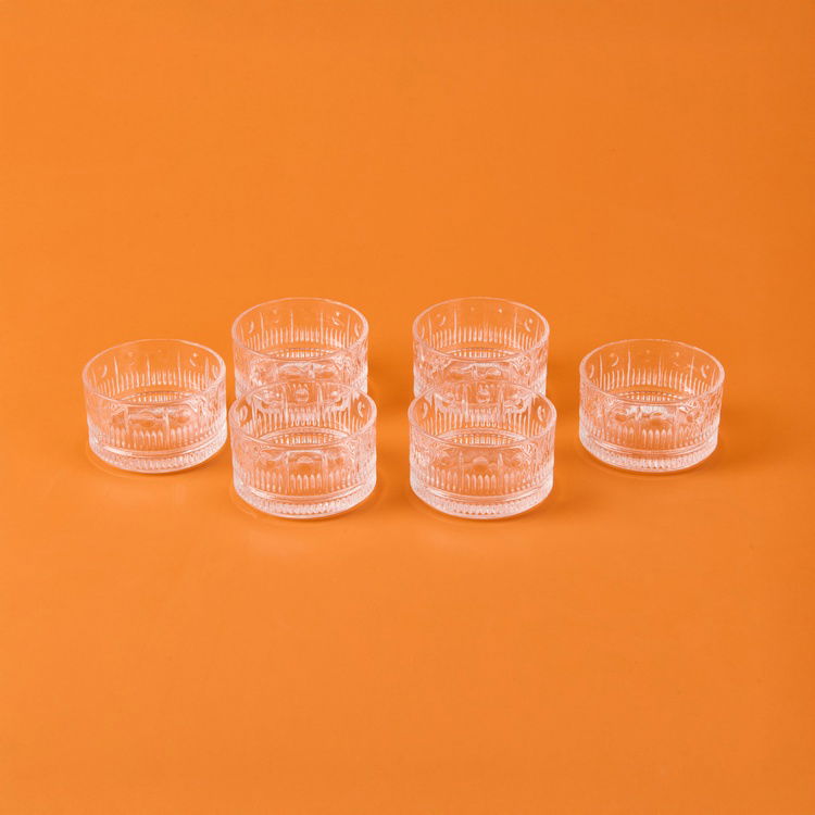  Arow Branda 6'lı Cam Kase - Şeffaf - 220 ml