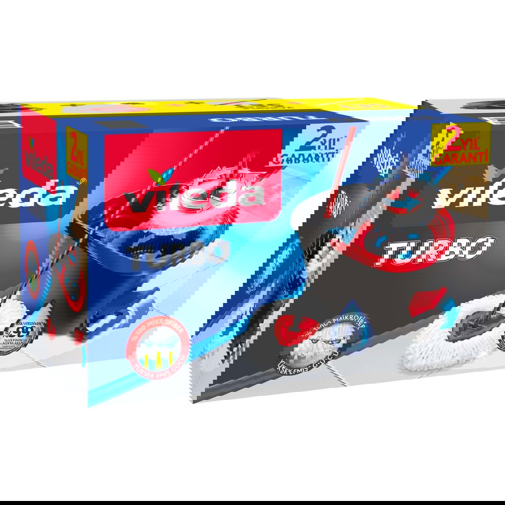  Vileda Turbo Temizlik Seti - Antrasit / Kırmızı