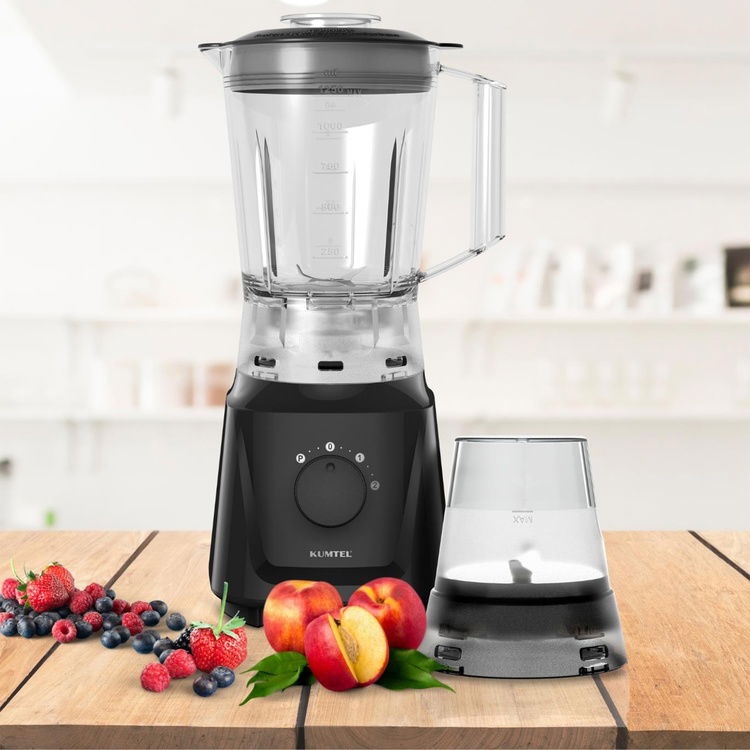  Kumtel HTB-01 Öğütücülü Smoothie Blender - Siyah - 600 Watt