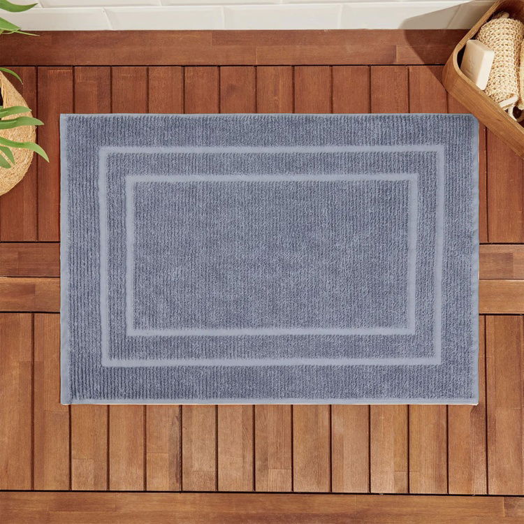  Evidea Soft Premium Ayak Havlusu - Mavi - 50x70 cm