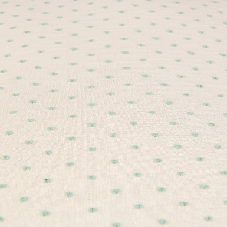  Evidea Soft Granny Summer Müslin Kırlent - Ekru / Yeşil - 40x40 cm