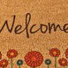  Chilai Home Blattern Koko Çiçek Desenli Welcome Kapı Paspası - Renkli - 40x60 cm