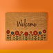  Chilai Home Blattern Koko Çiçek Desenli Welcome Kapı Paspası - Renkli - 40x60 cm