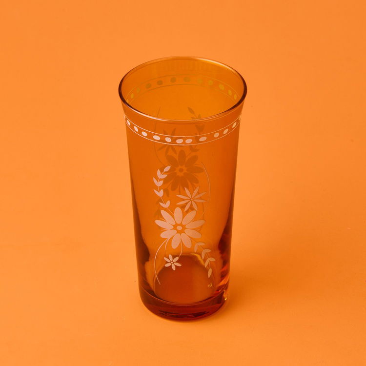  Rakle Nazenin 4'lü Meşrubat Bardağı Seti - Amber - 290 ml