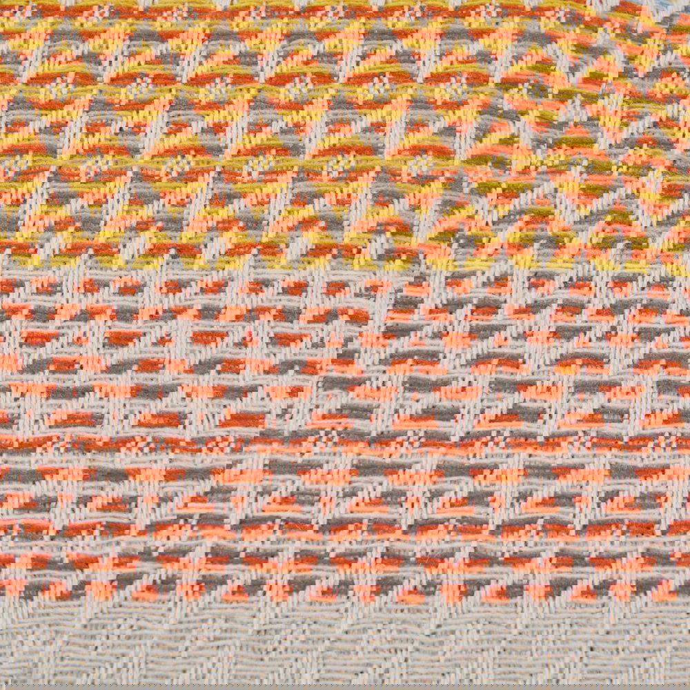  Evidea Soft Vita Çift Kişilik Pike - Ekru / Turuncu - 200x230 cm