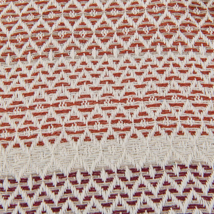  Evidea Soft Vita Çift Kişilik Pike - Ekru / Kiremit - 200x230 cm