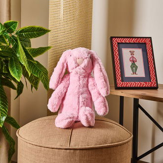Evidea Soft Rabbit Figürlü Yastık - Pembe - 16x35 cm