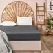  Evidea Soft Basic Tek Kişilik Lastikli Çarşaf - Antrasit - 100x200 cm