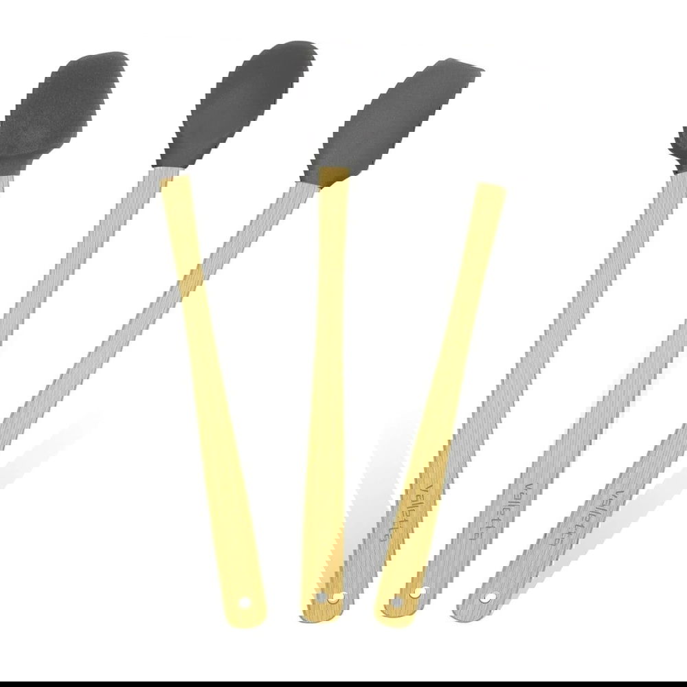  Valletta İndigo 3'lü Spatula Seti - Gri - 26 cm