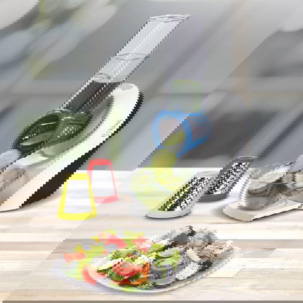  Kiwi KIM-4710 2'si 1 Arada Salata ve Narenciye Sıkacağı - Beyaz / Siyah