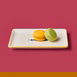  Evidea Kitchen Have Fun Servis Tabağı - Sarı / Mavi - 13x18 cm