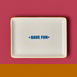  Evidea Kitchen Have Fun Servis Tabağı - Sarı / Mavi - 13x18 cm