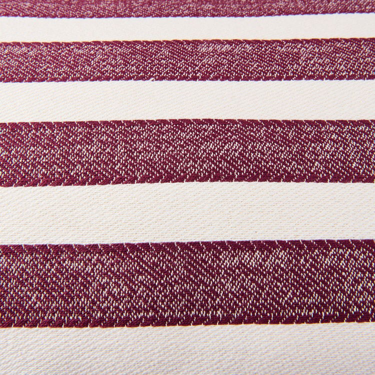  Evidea Soft Earthy Hues Line Kırlent - Ekru / Mürdüm - 30x50 cm