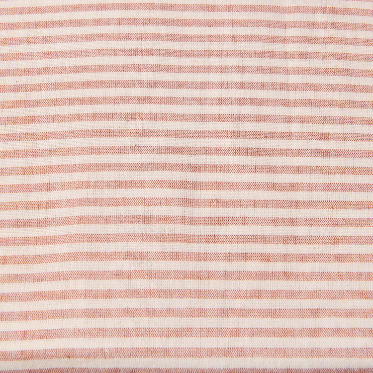  Evidea Soft Stripe Çift Kişilik Nevresim Takımı - Kiremit