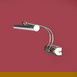  Nisa Luce Resim Tablo Aplik - Krom - 25x23x35 cm