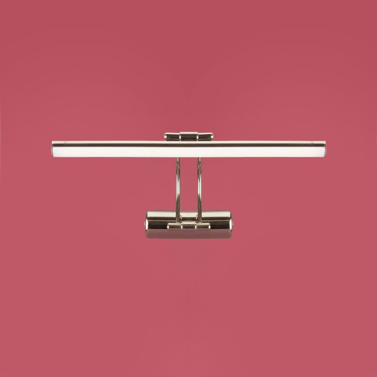  Nisa Luce Resim Tablo Aplik - Krom - 25x23x35 cm