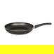  Mehtap Onyx Cam Kapaklı Teflon Sahan - Siyah - 22 cm