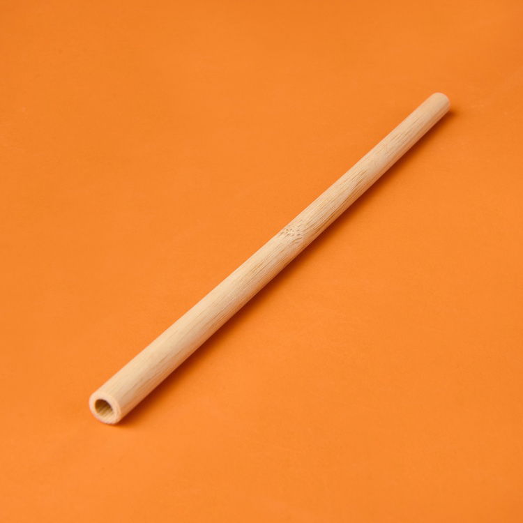  Mien 6'lı Bambu Pipet - Açık Kahverengi - 20 cm