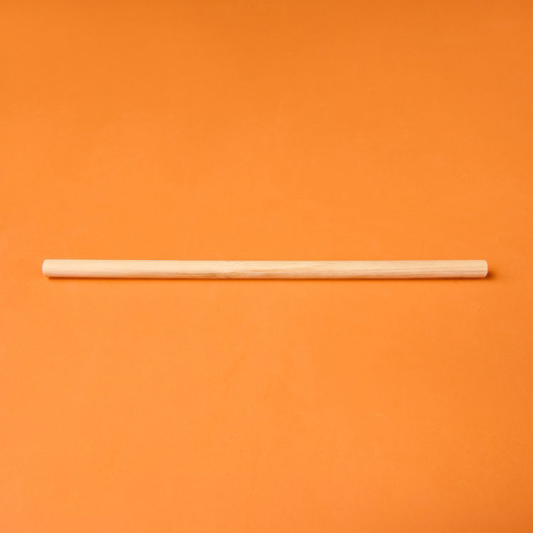  Mien 6'lı Bambu Pipet - Açık Kahverengi - 20 cm