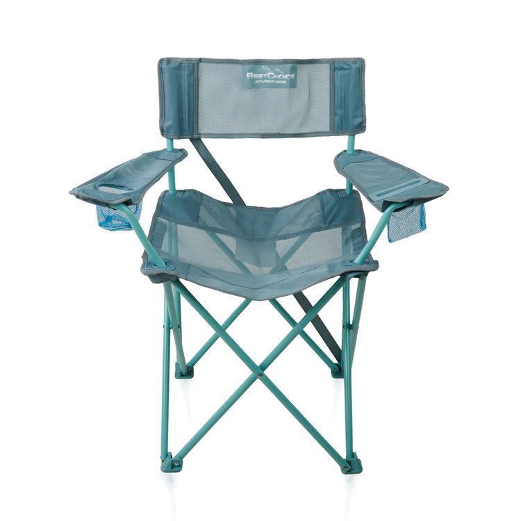  Bestchoice Fileli Kamp Sandalyesi - Mavi - 72x44x78 cm
