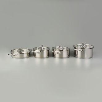 ArYıldız Vento Prestige 8 Parça Çelik Tencere Seti - Inox