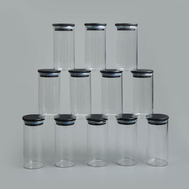  Perotti Riga 12'li Baharatlık - Siyah / Şeffaf - 300 ml