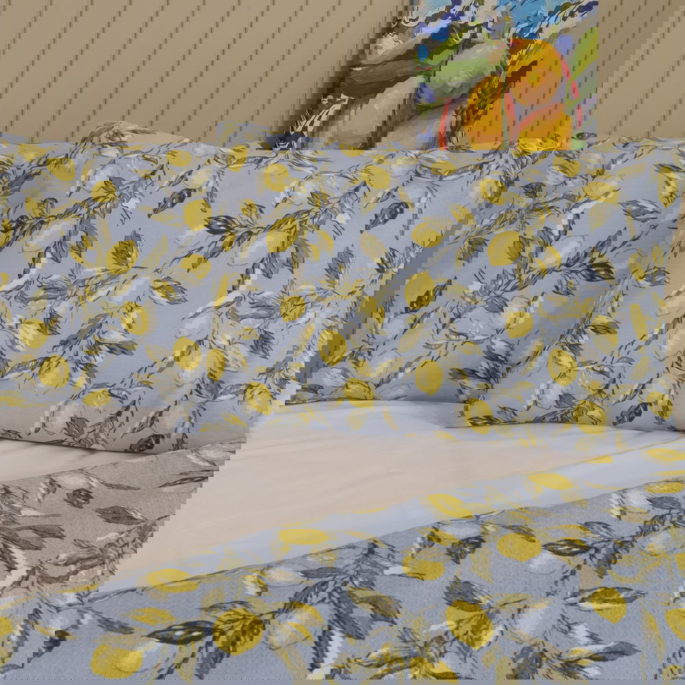  Evidea Soft Fresco Çift Kişilik Pike Takımı - Mavi