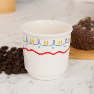 Evidea Kitchen Bonjour Espresso Fincanı - Renkli - 80 ml