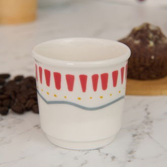 Evidea Kitchen Bon Appetit Espresso Fincanı - Renkli - 80 ml