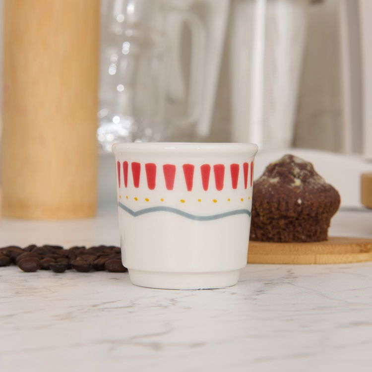  Evidea Kitchen Bon Appetit Espresso Fincanı - Renkli - 80 ml