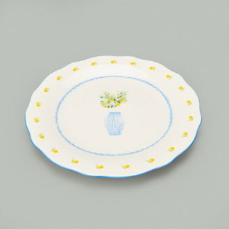 Evidea Kitchen Limecello Porselen Pasta Tabağı - Renkli - 20 cm