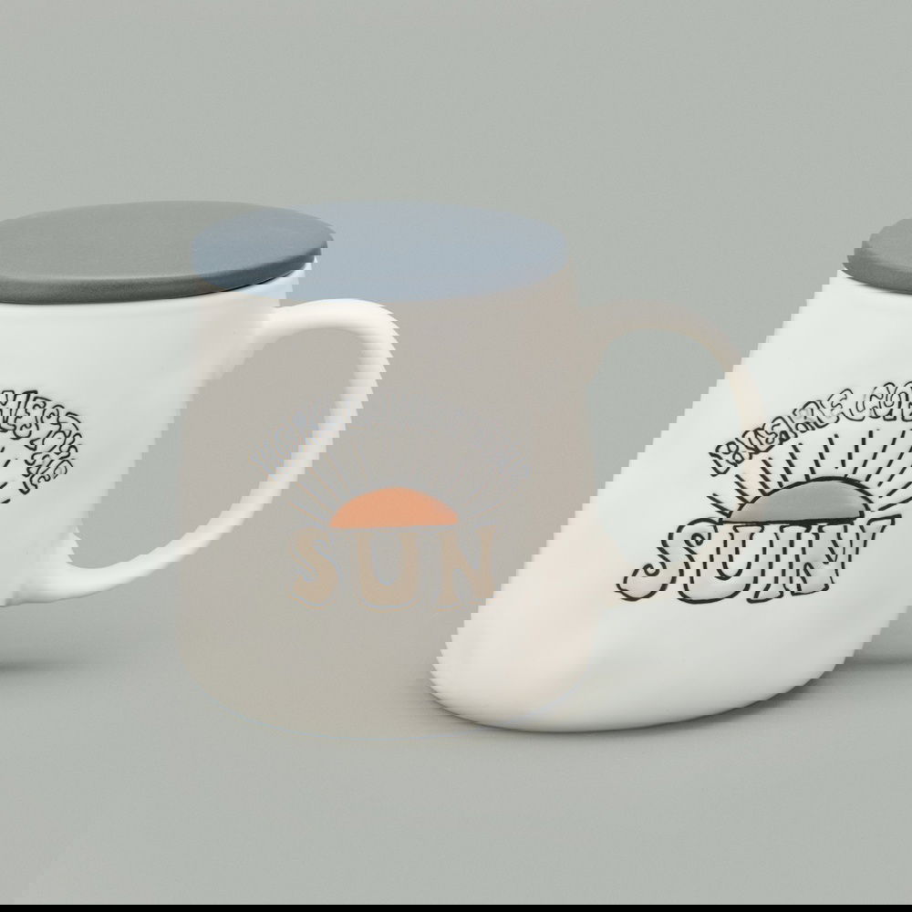  Evidea Kitchen Here Comes The Sun Kupa - Krem - 450 ml