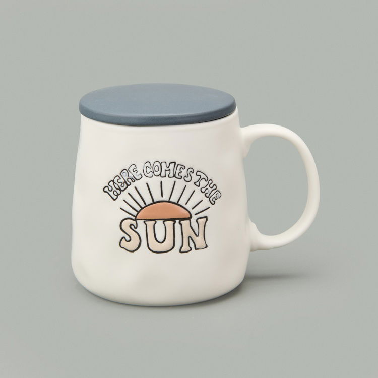  Evidea Kitchen Here Comes The Sun Kupa - Krem - 450 ml