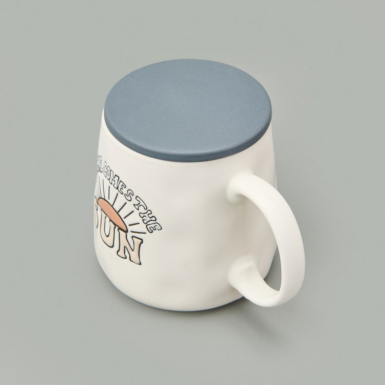 Evidea Kitchen Here Comes The Sun Kupa - Krem - 450 ml