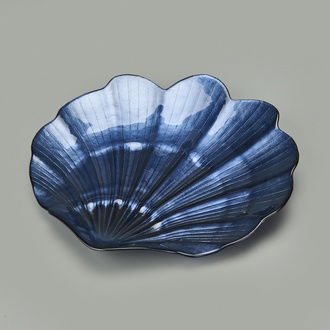 Evidea Deco Shell Dekoratif Tabak - Lacivert - 30 cm