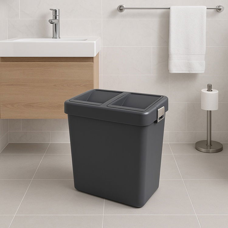  Motek Comfort Geri Dönüşüm Çöp Kovası - Antrasit - 50 lt