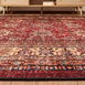  Evidea Soft Line Afgan Desenli Halı - Kırmızı - 160x230 cm