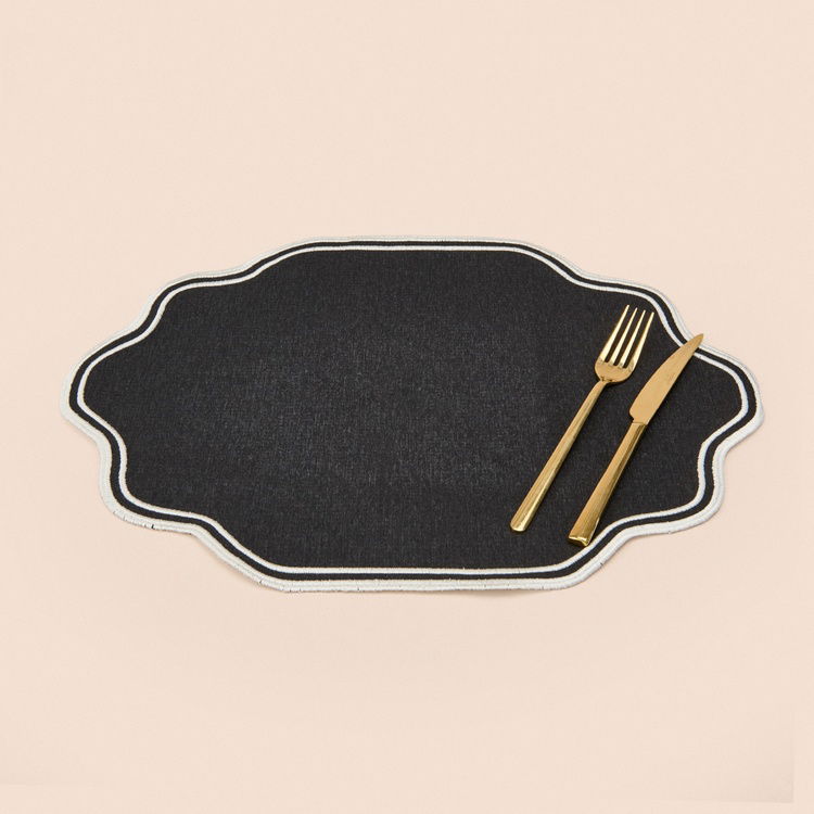  Evidea Soft Elegant Amerikan Servis - Siyah - 30x50 cm