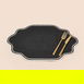  Evidea Soft Elegant Amerikan Servis - Siyah - 30x50 cm