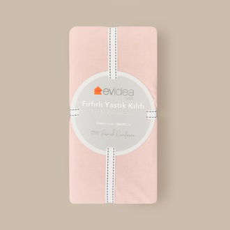 Evidea Soft Basic Fırfırlı 2'li Yastık Kılıfı - Gül Kurusu - 50x70 cm