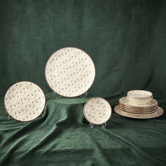 Evidea Kitchen Seramik 12 Parça Çiçekli Kahvaltı Takımı - Renkli