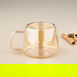  Perotti Çift Cidarlı Kupa - Amber - 200 ml