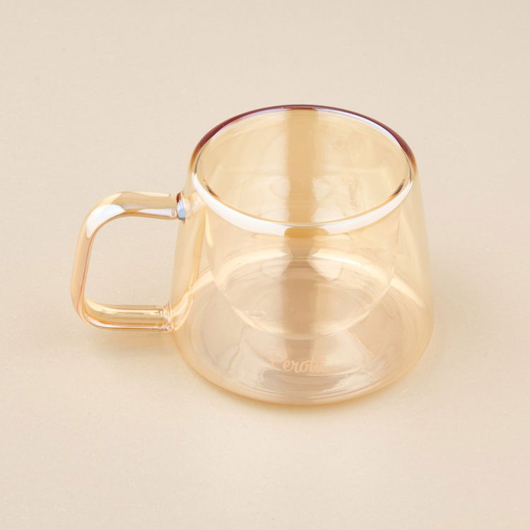  Perotti Çift Cidarlı Kupa - Amber - 200 ml