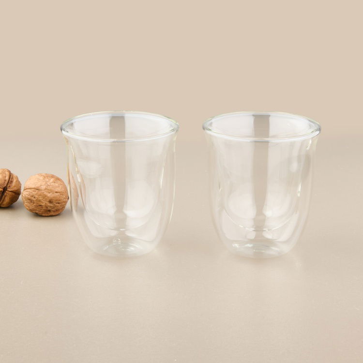  Perotti Double Wall 2'li Bardak - Şeffaf - 200 ml