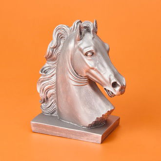 Evidea Deco Horse Dekor - Gümüş - 20 cm